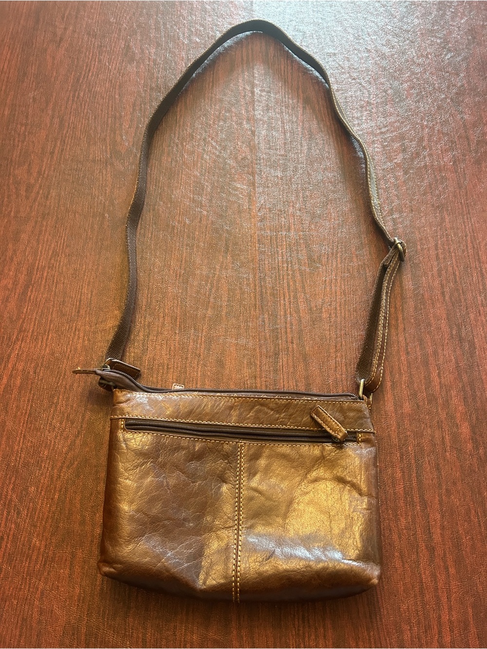 Jack Georges Leather Crossbody Bag